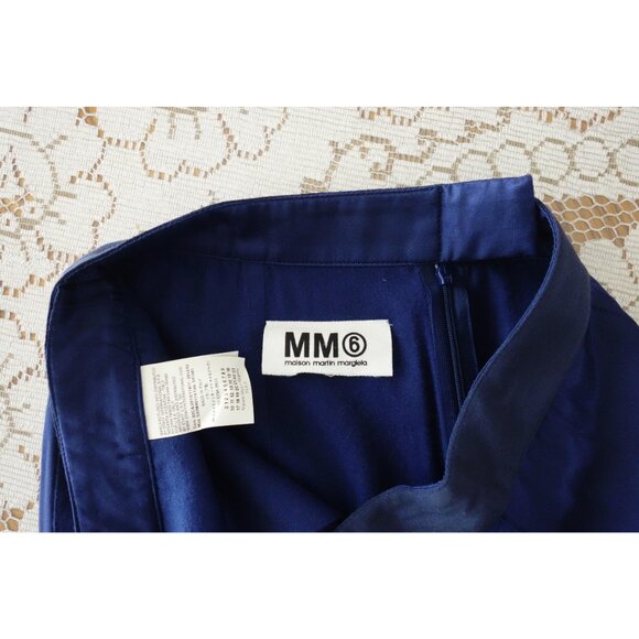 Maison Martin Margiela MM6 Blue Viscose A-Line Skirt est. 40 42 Small - Picture 6 of 6